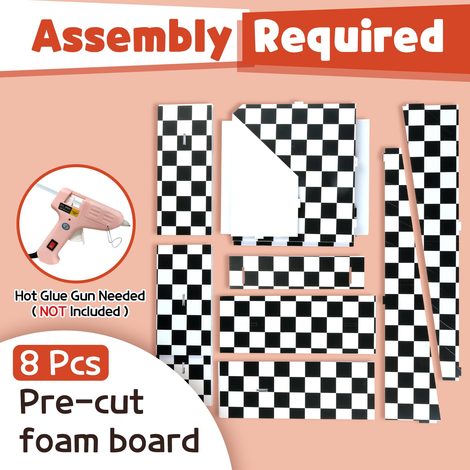 Marquee Numbers Race Car 1st-Birthday-Decorations: 3ft Large Light Up Numbers Fast One Party Decor Boy First Big Cardboard Number 1