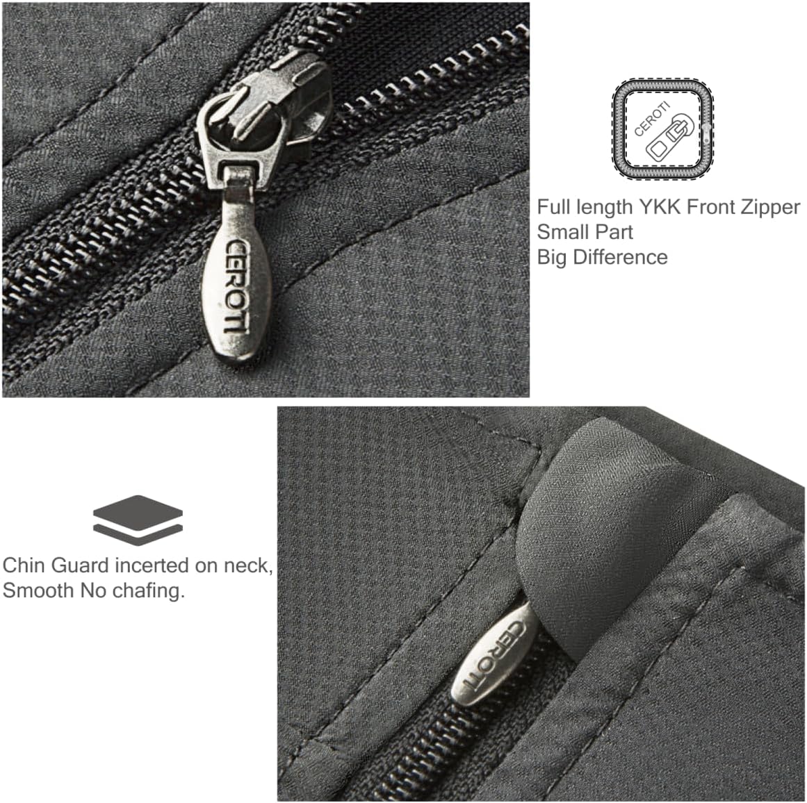 CEROTIPOLAR Men's Cycling Vest with 3 Reflective Tape Cargo Pockets, Micro Softshell Windproof Bike Vest - Image 5