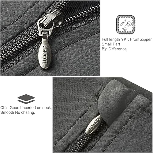 Miniatura 4 de CEROTIPOLAR Chaleco de ciclismo para hombre con 3 bolsillos de carga con cinta reflectante, chaleco de ciclismo micro Softshell resistente al viento