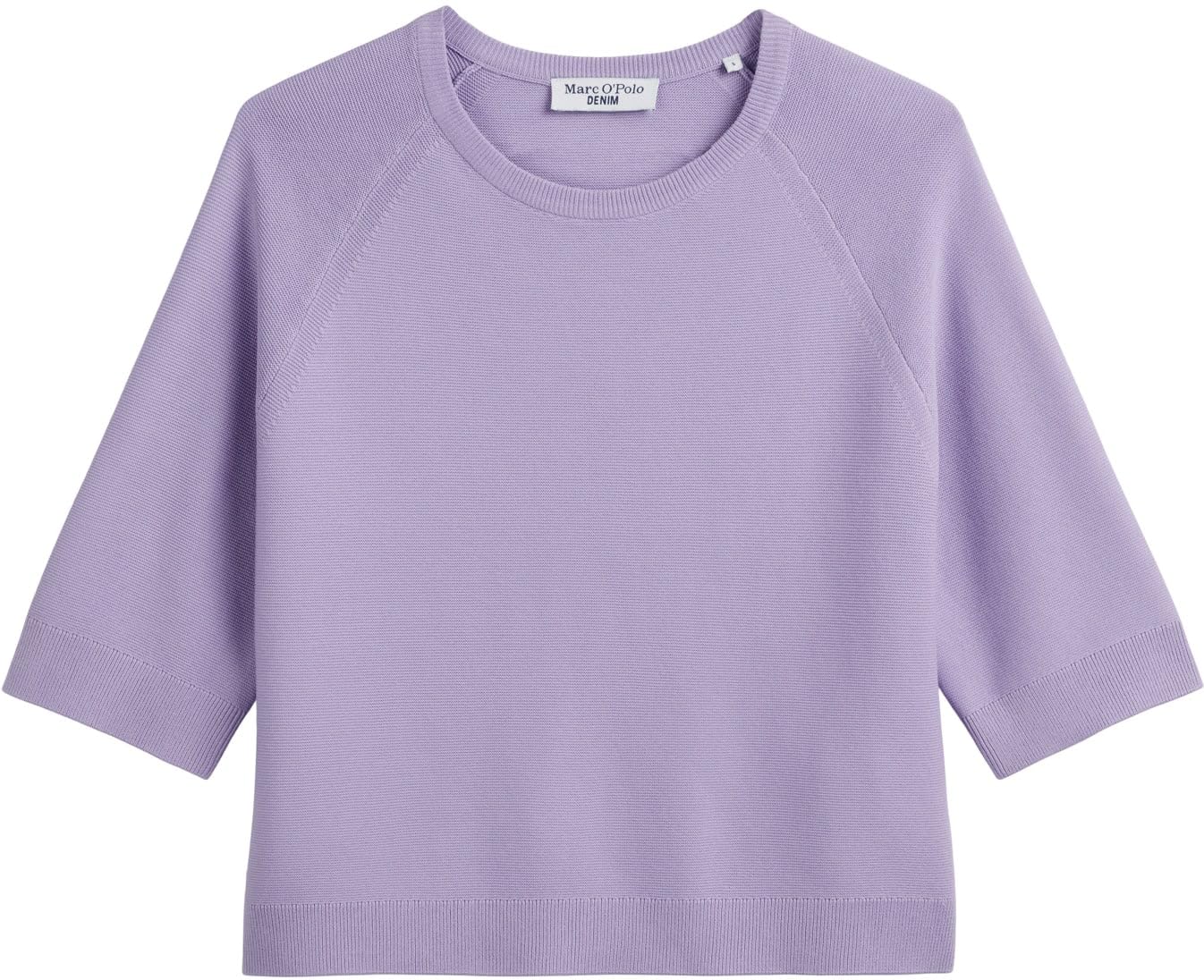 Marc O'Polo Denim Damen Pullover aus Bio-Baumwolle Loose Fit, Lila (Wild Orchid), XL