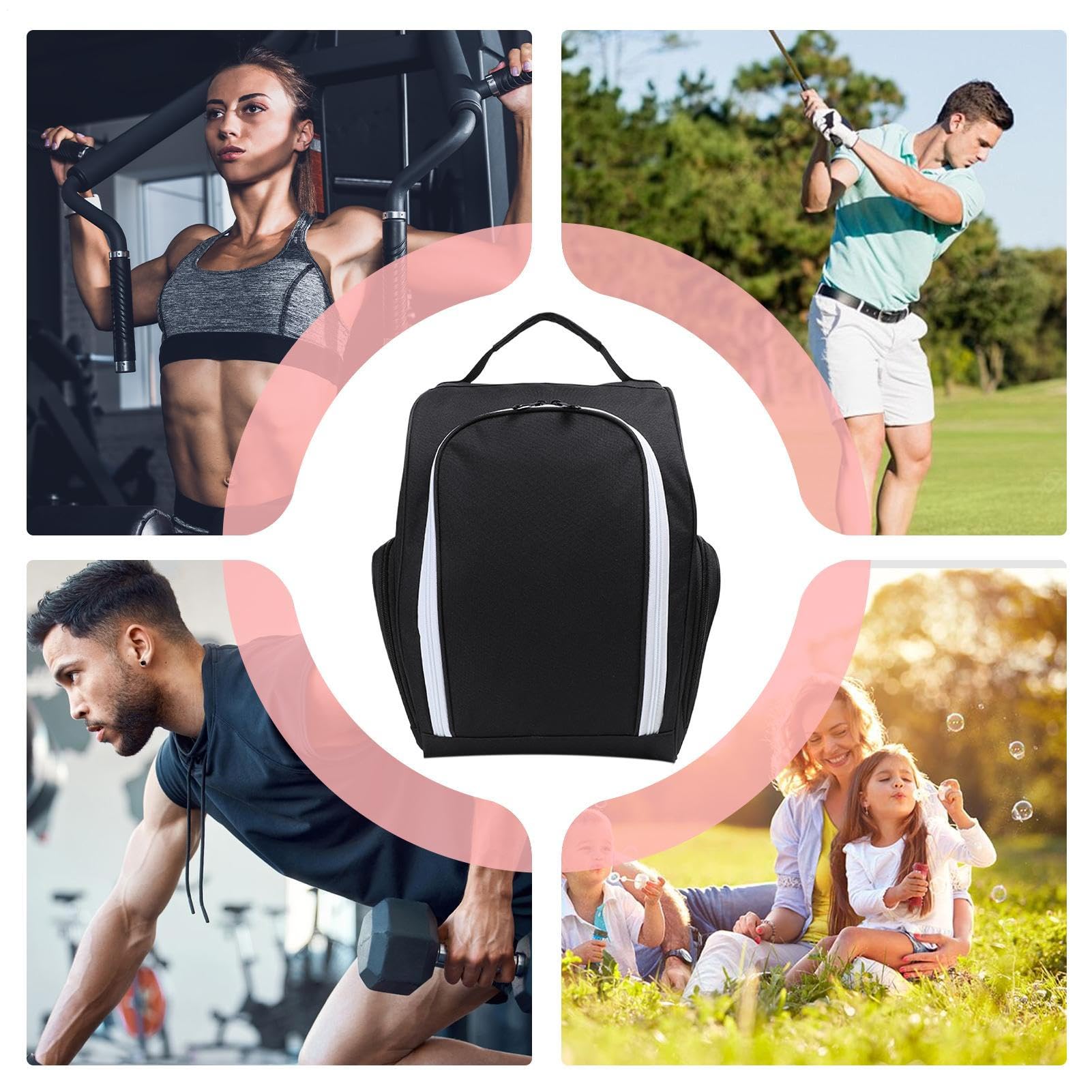 Bolsa de Transporte para Zapatos de Golf,Bolsa Organizadora Portátil para Zapatos Deportivos De Golf - Organizador Transpirable para Gimnasio Viaje Y Vestuario