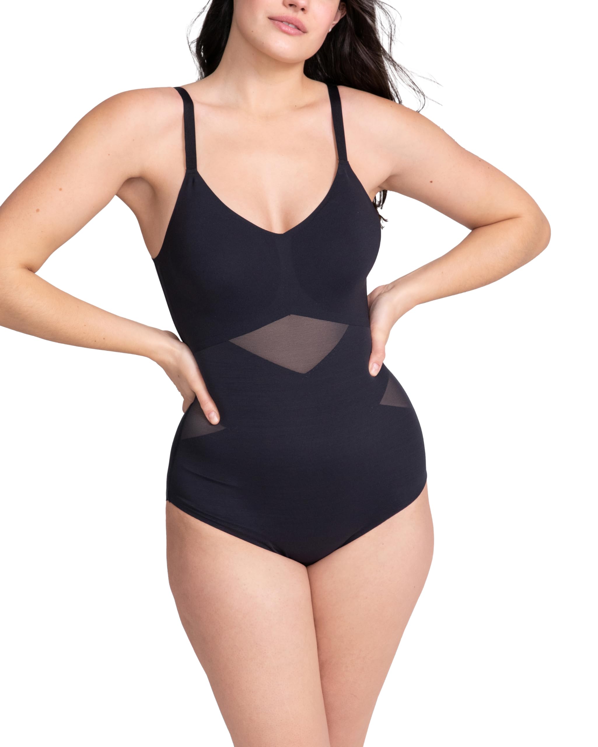 HONEYLOVE Shapewear for Women - Cami Bodysuit - Body Shaper for Tummy Control