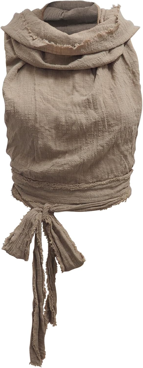 Women's Crop Tank Top - Halter, Boho Open Back, Cross Wrap Swimsuit Cover Ups, 100% Cotton Bathing Suit Coverup