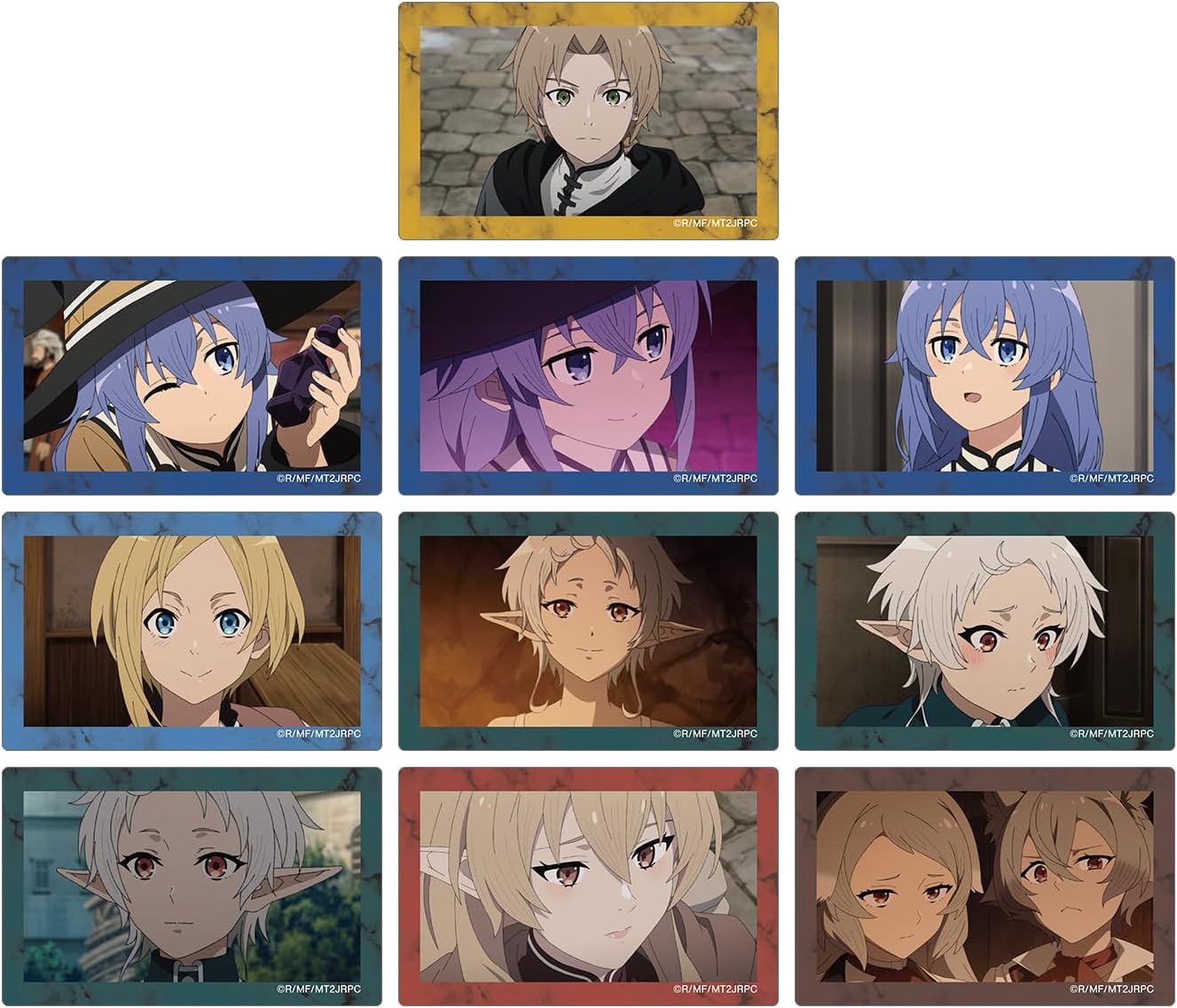 Anime Unemployed Tensei II ~ If You Go to Another World~ Trading Scene Scenes Card Sticker Box of 10