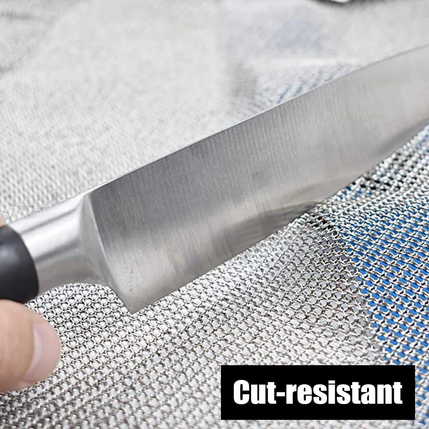 Schürze Kettenhemd-Schnittschutzschürze aus Edelstahl, Kochschürze mit Stichschutz, Sicherheits-Arbeitslatz mit verstellbaren Schultergurten Arbeitsschürze für Metzger & Werkarbeiten