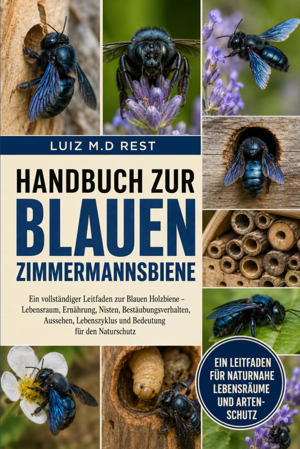 Handbuch zur blauen Zimmermannsbiene: Ein vollständiger Leitfaden zur Blauen Holzbiene – Lebensraum, Ernährung, Nisten, Bestäubungsverhalten, Aussehen, Lebenszyklus und Bedeutung für den Naturschutz