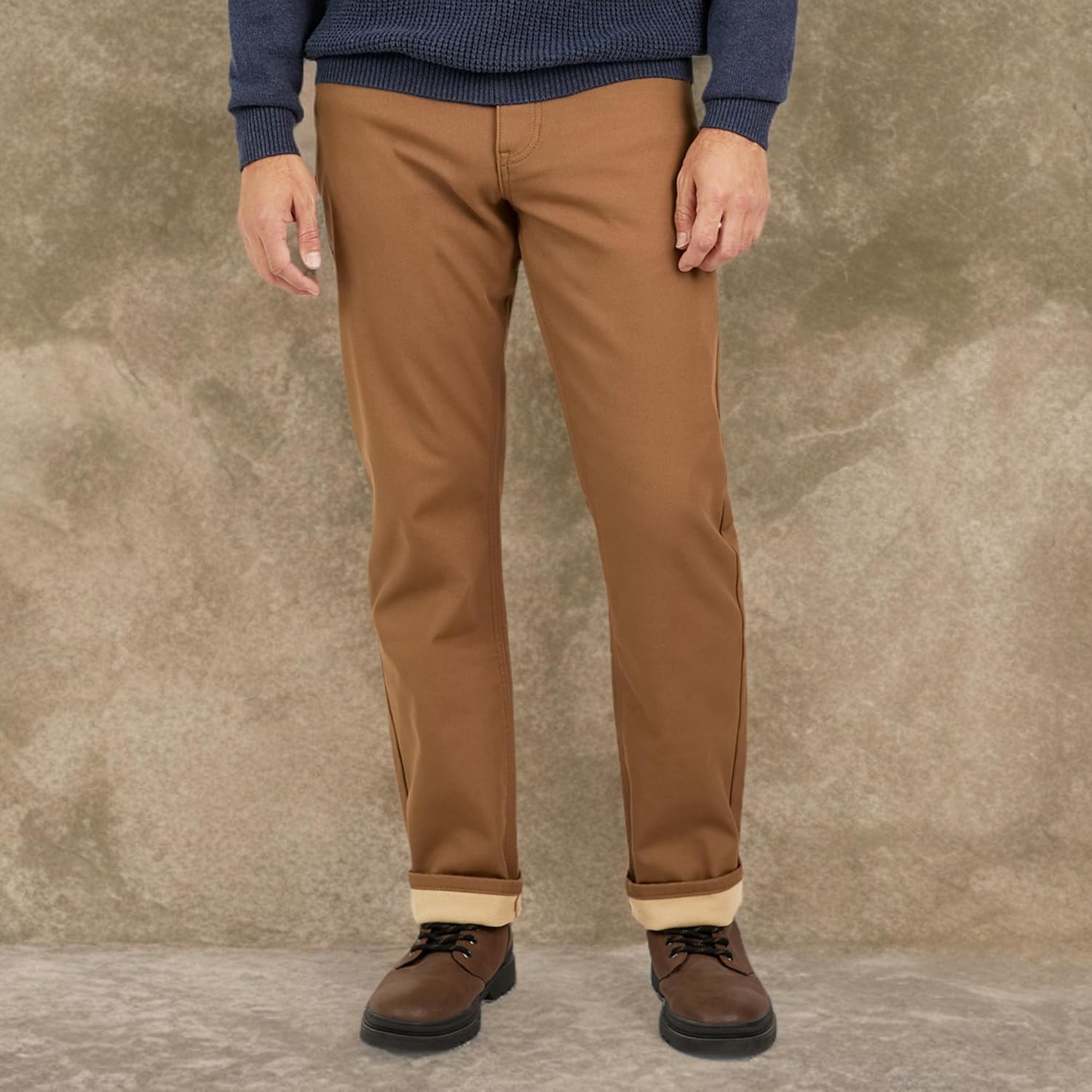 Weatherproof Vintage Fleece Lined Pants Men's - Regular Fit | Soft & Warm, Cold Weather Insulated Canvas Winter Pants for Men - Image 10