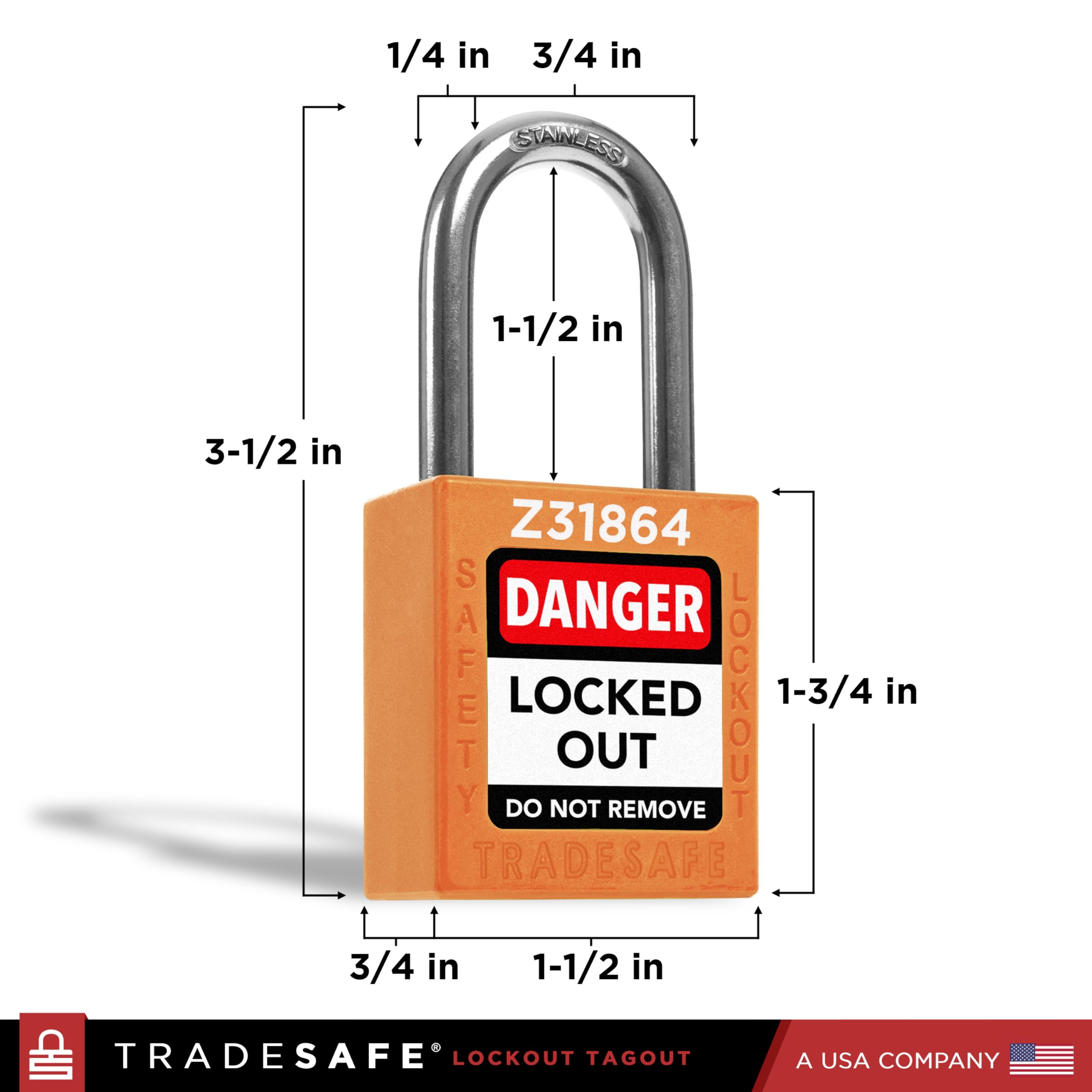 TRADESAFE Padlocks Grouping of 10