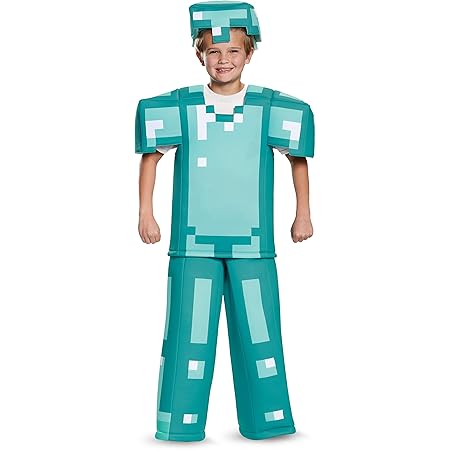 Amazon ハロウィン マインクラフト コスプレ 防具 コスチューム 子供 プレステージ版 キッズ 仮装 ゲーム キャラクター Sサイズ キッズコスチューム おもちゃ