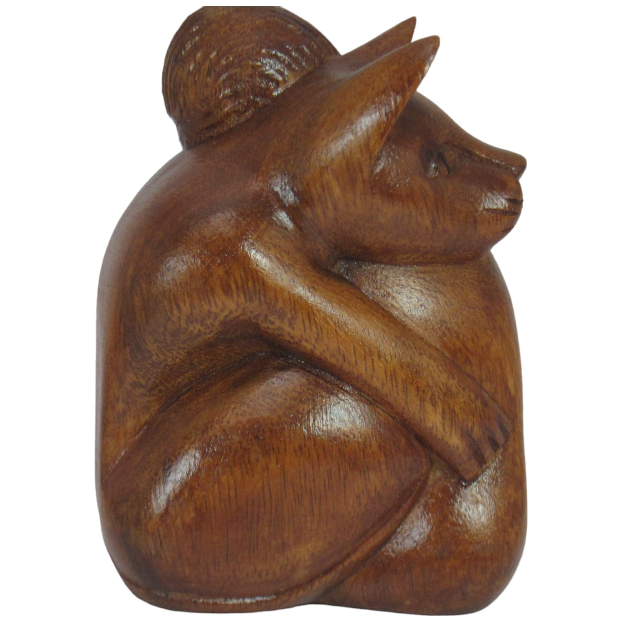 Brave Wings Hand Carved Wooden Dog ~ My Dog My Best Friend ~ Ornament Sculpture Figurine Statue Unique Table Decoration Home Decor ~ 5160