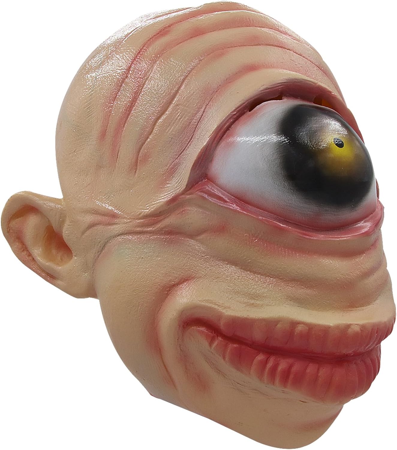 Miniatura 2 de MOLEZU Single Eye Cyclops Mask, Scary Alien Mask Halloween Horror Mask Yellow
