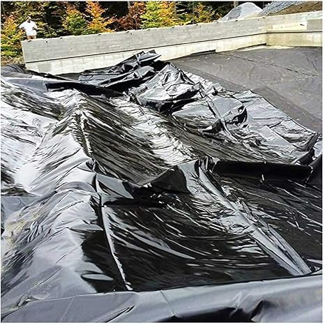 Image HWhome Anti-seepage PVC Pond Liner 2m x 2m HDPE Rubber Pond Liner Protective Underlayment Flexible Pre-Cut Pond Liner Pond Skins Pond Liner for Small Ponds (Size:5x8M16.4x26.2ft),Color:40S Image HWhome Anti-seepage PVC Pond Liner 2m x 2m HDPE Rubber Pond Liner Protective Underlayment Flexible Pre-Cut Pond Liner Pond Skins Pond Liner for Small Ponds (Size:5x8M16.4x26.2ft),Color:40S