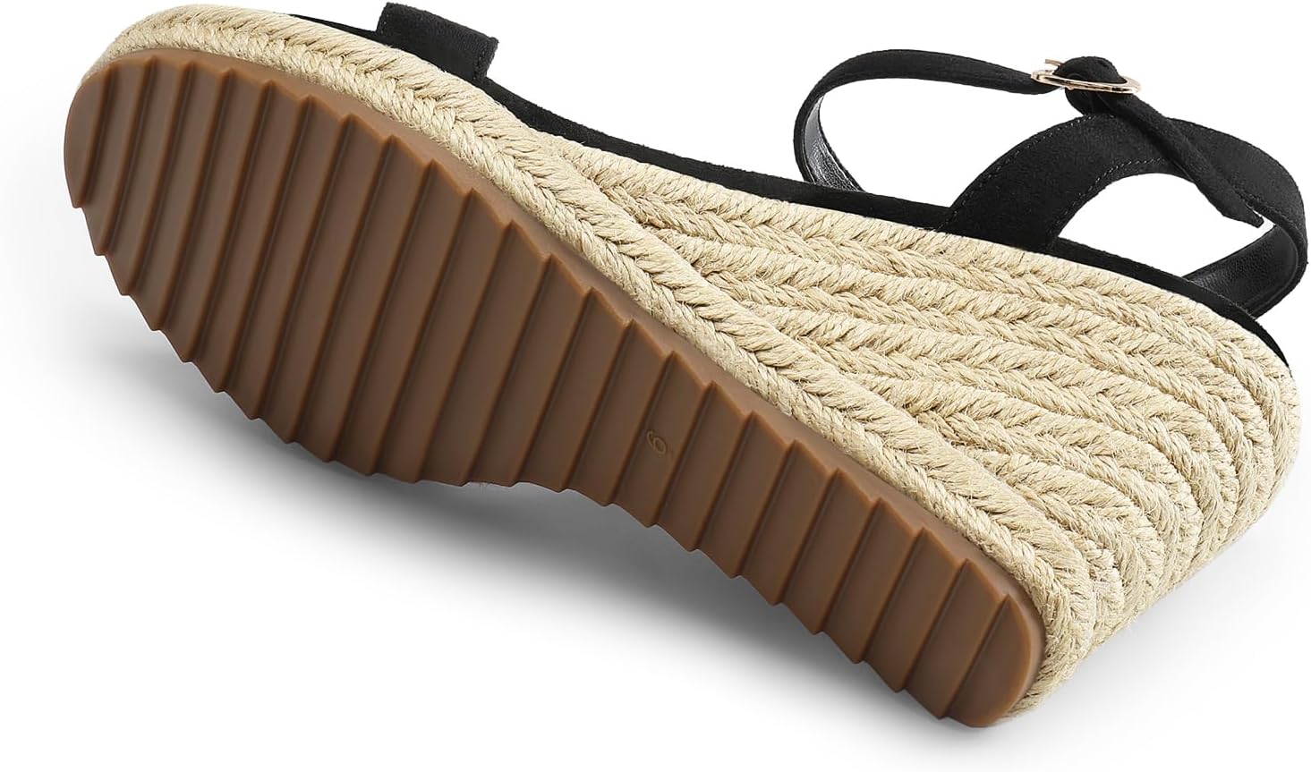 DREAM PAIRS Espadrilles Wedge Sandals for Women, Women's Open Toe Summer Dressy Sandals with Adjustable Ankle Strap and Soft Footbed - Image 9