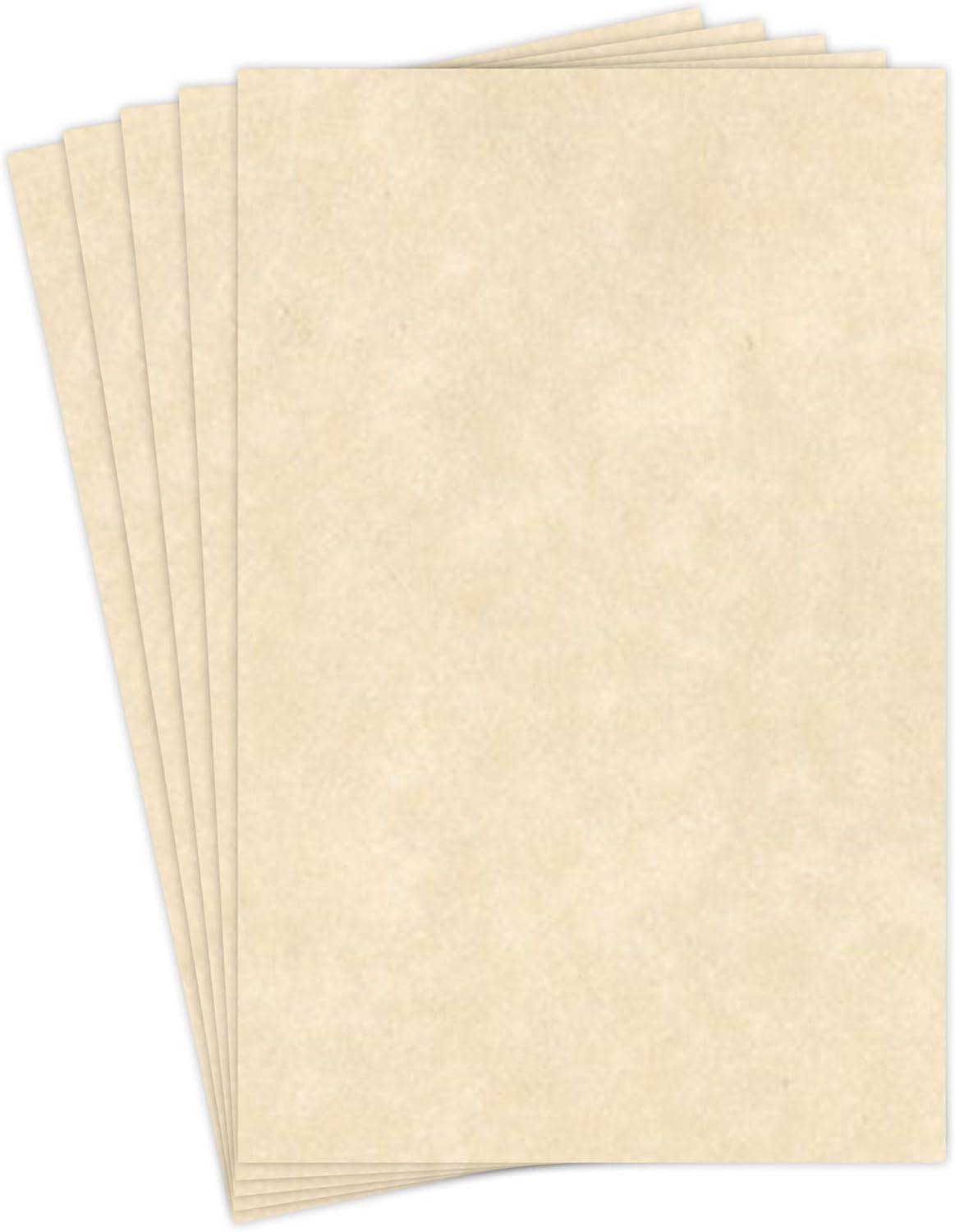 Natural Stationery Parchment Paper | 24 Lb Bond / 60 lb Text / 90 GSM Paper | 50 Sheets Per Pack | 11” x 17” Inches