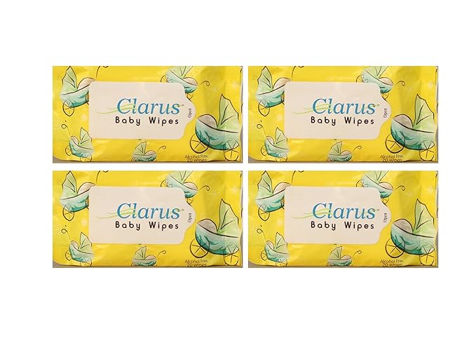 Clarus Baby Wet Wipes 20 Pulls - Pack of 4