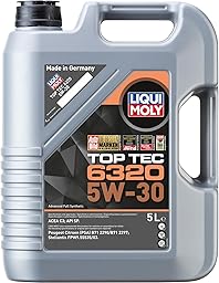 LIQUI MOLY Huile moteur Top Tec 5W-30 ACEA C3 API SP 6320 5 L Compatible avec OPEL Vivaro A Van X83 Corsa F 3/5 portes Grandland X A18, P1UO Crossland X P17 Mokka II Vivaro A Combi X83