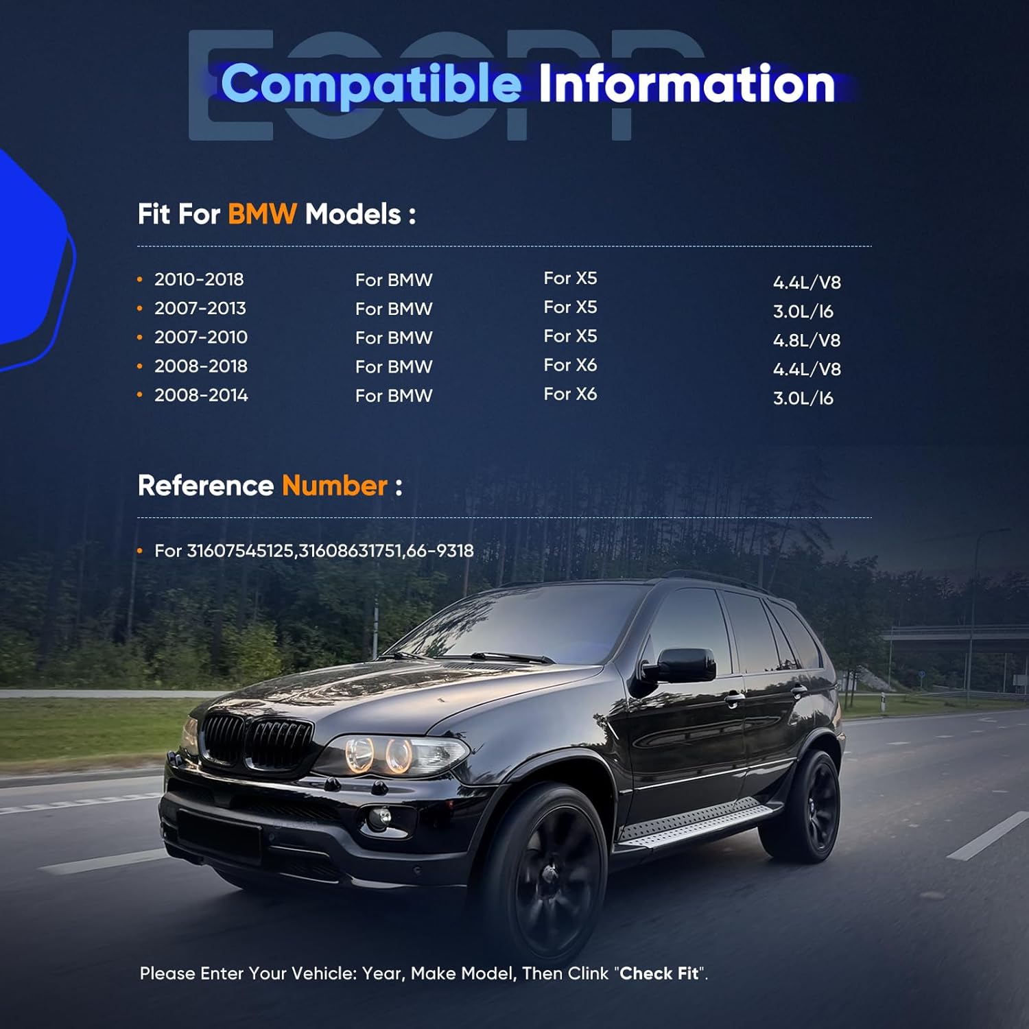 ECCPP CV Axle Shaft Assembly fit for BMW X5 3.0L for BMW X5 4.4L for BMW X5 4.8L for BMW X6 3.0L for BMW X6 4.4L