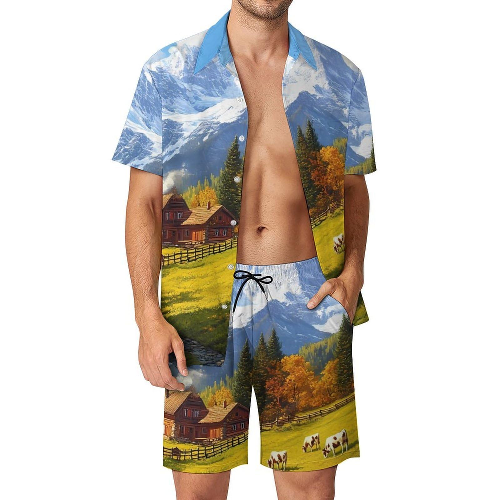 Conjunto de 2 piezas de ropa de playa con botones y corte transpirable 8