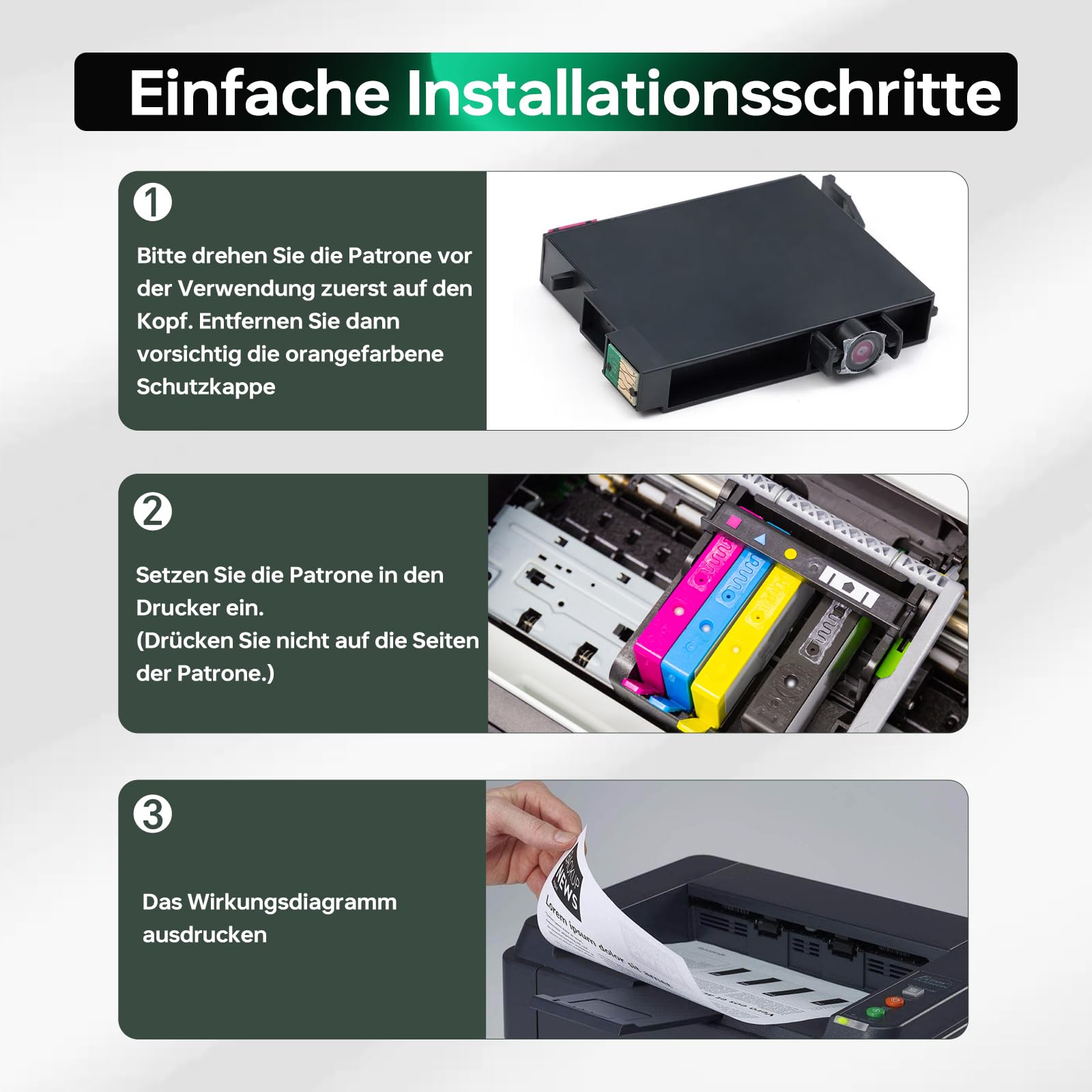 937XL 937 XL Tintenpatronen, kompatibel für HP 937xl (4er-Pack) | Ersatz für die HP OfficeJet Pro-Serien 9110b, 9120b, 9130b, 9730 und 9720