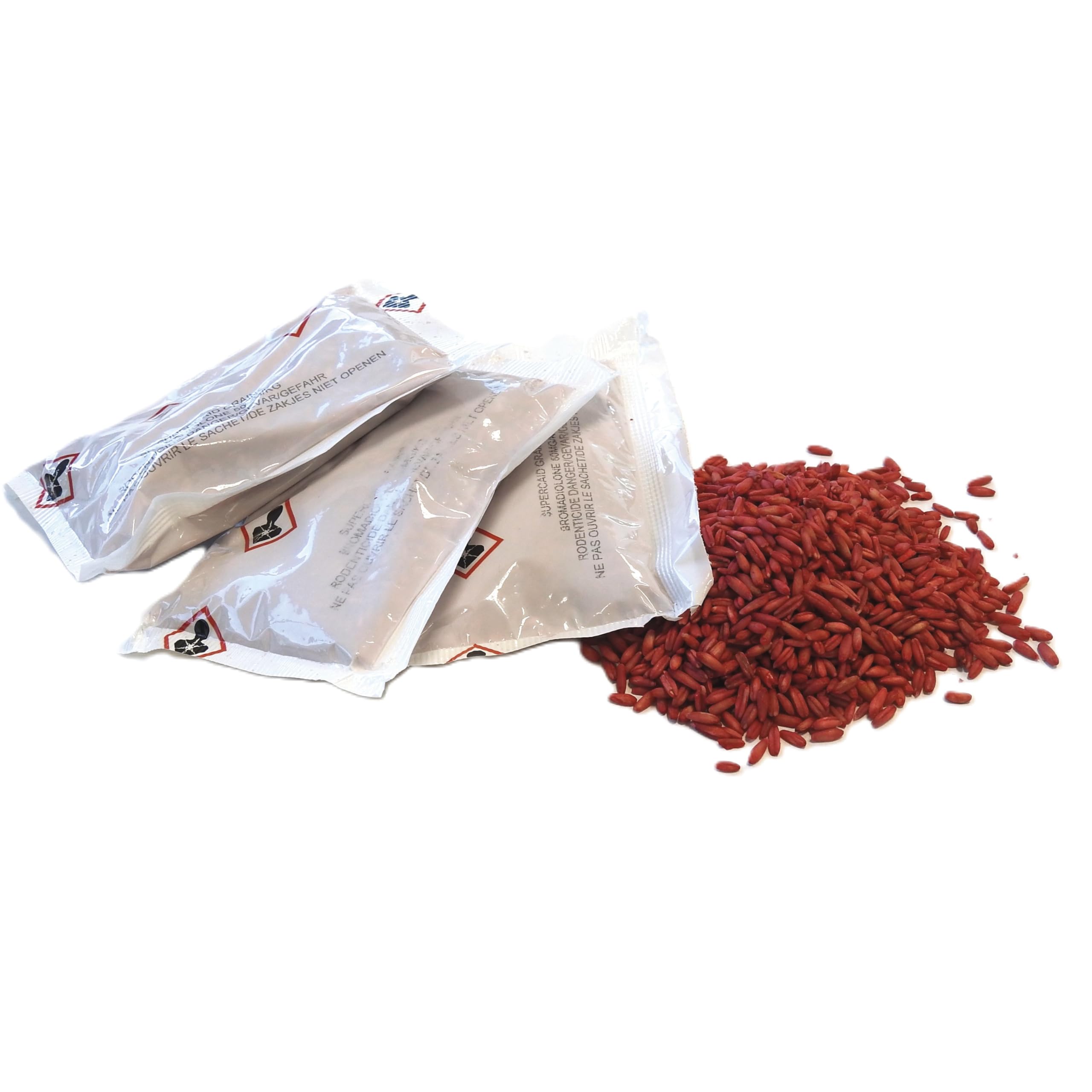BSI - Anti Rats Et Souris - 150g - Grains - Efficacité Rapide - Radicale - Brodi-Kill Grain - 6x25g - Dernière Génération - pour Et Autour De La Maison - Prêt A l'emploi, Vert