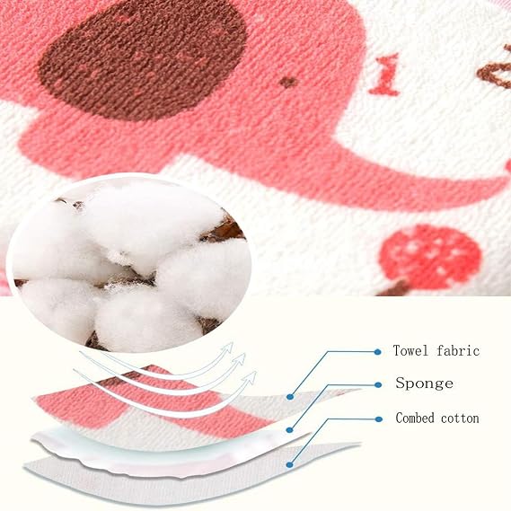 Joyzz Baby Bath Sponge Set, 3PCS Baby Bath Sponge, Soft Baby Shower Sponge with Pure Cotton, Cartoon Animal Baby Bath Sponge for Sensitive Skin