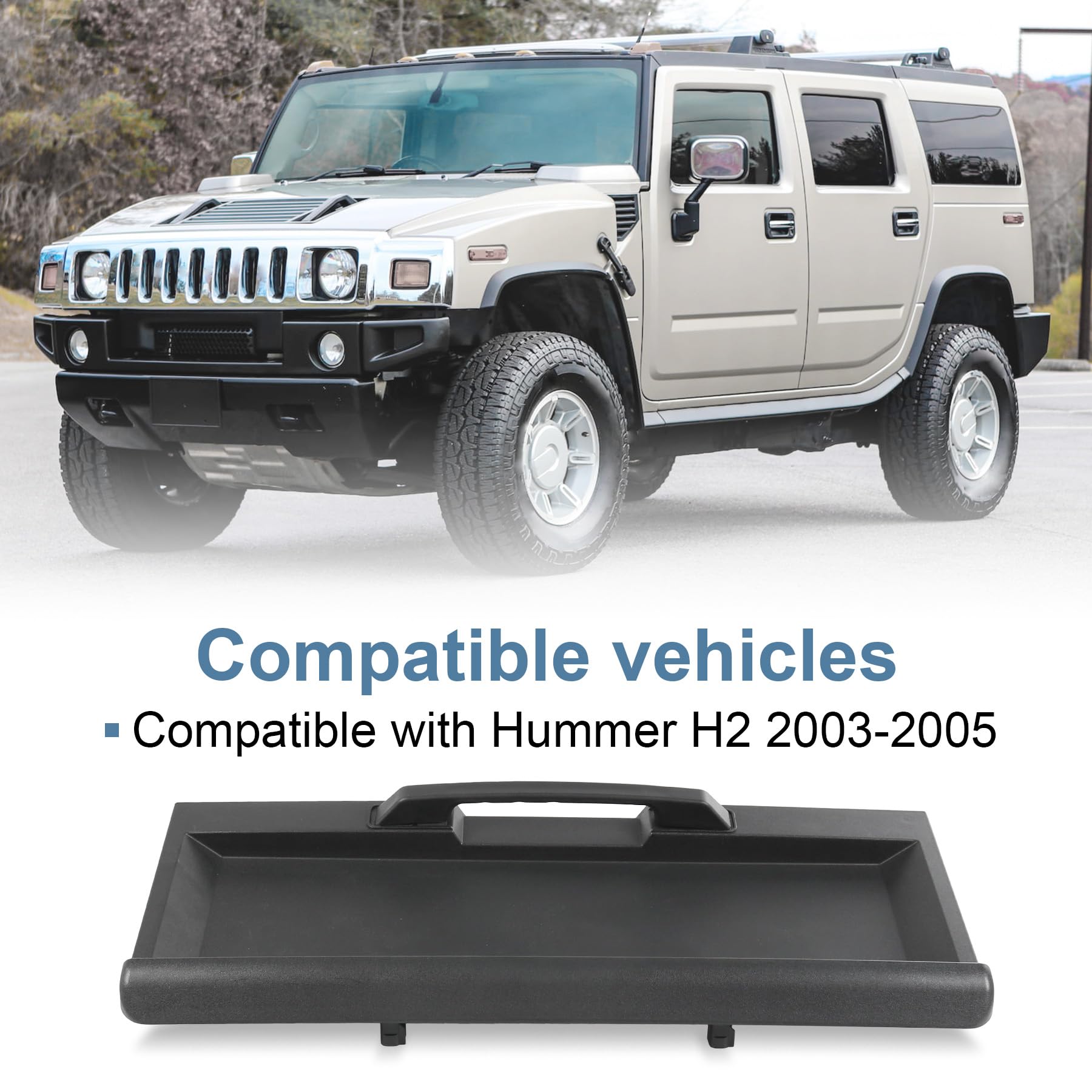 Amazon.com: Rear Tailgate License Plate Pocket Panel Fit Hummer H2