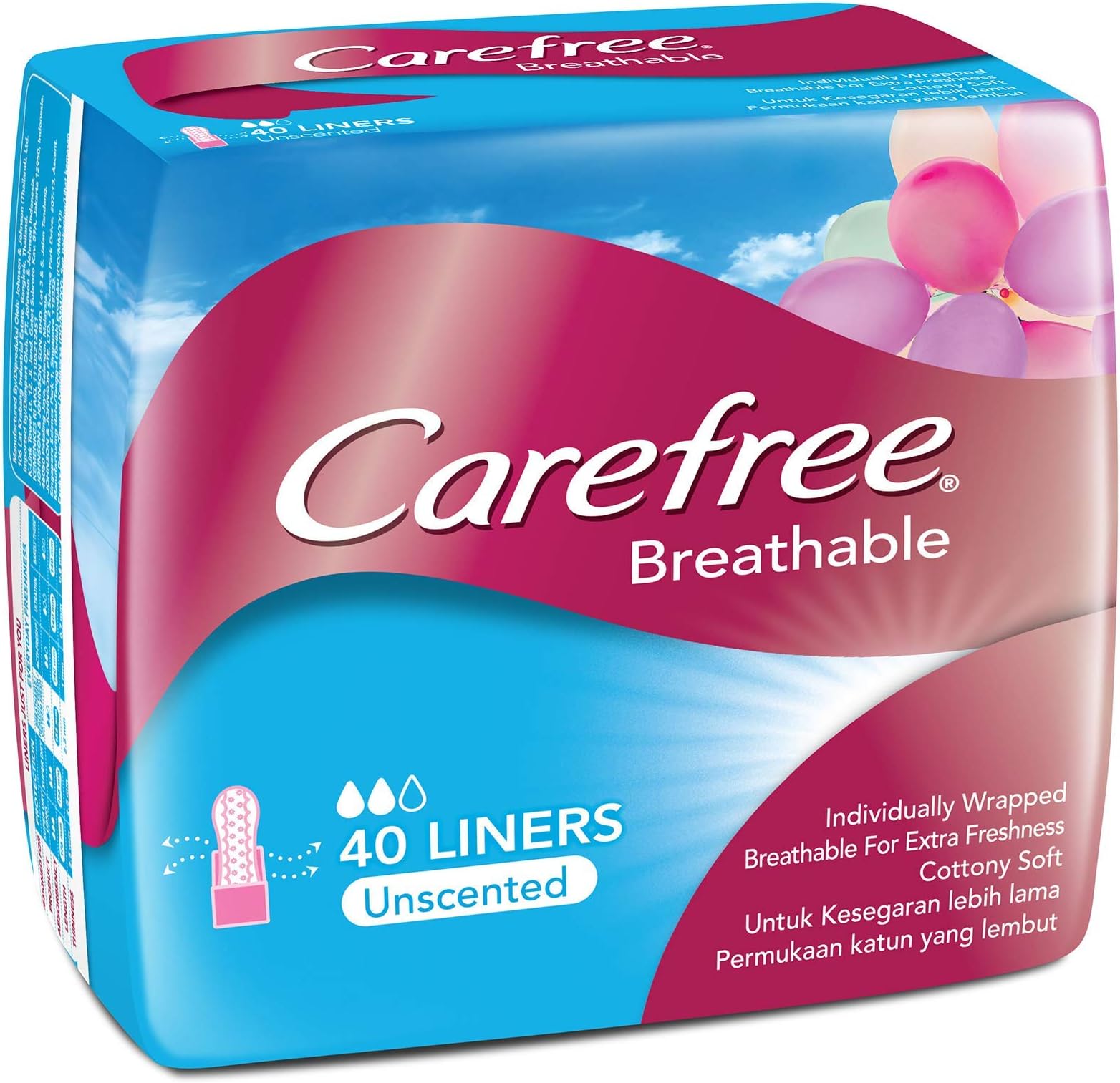 Breathable Panty Liners - Irritation Free Protection - Cottony Soft - 40 Liners