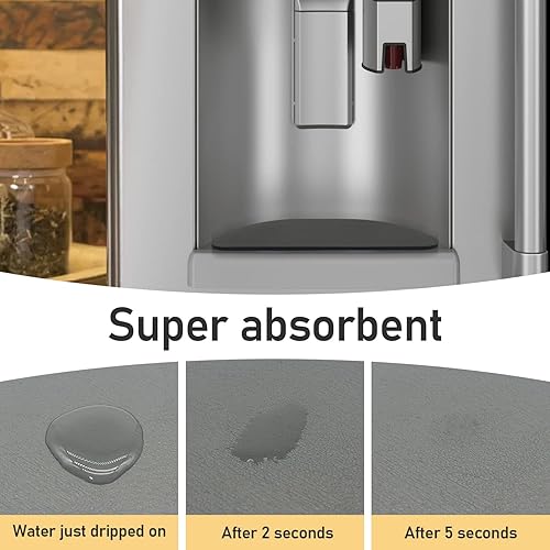 Miniatura 3 de LOPNUR Bandeja de goteo para refrigerador, receptor de goteo para refrigerador para bandeja de agua, paquete de 4 mini bandejas de goteo de agua