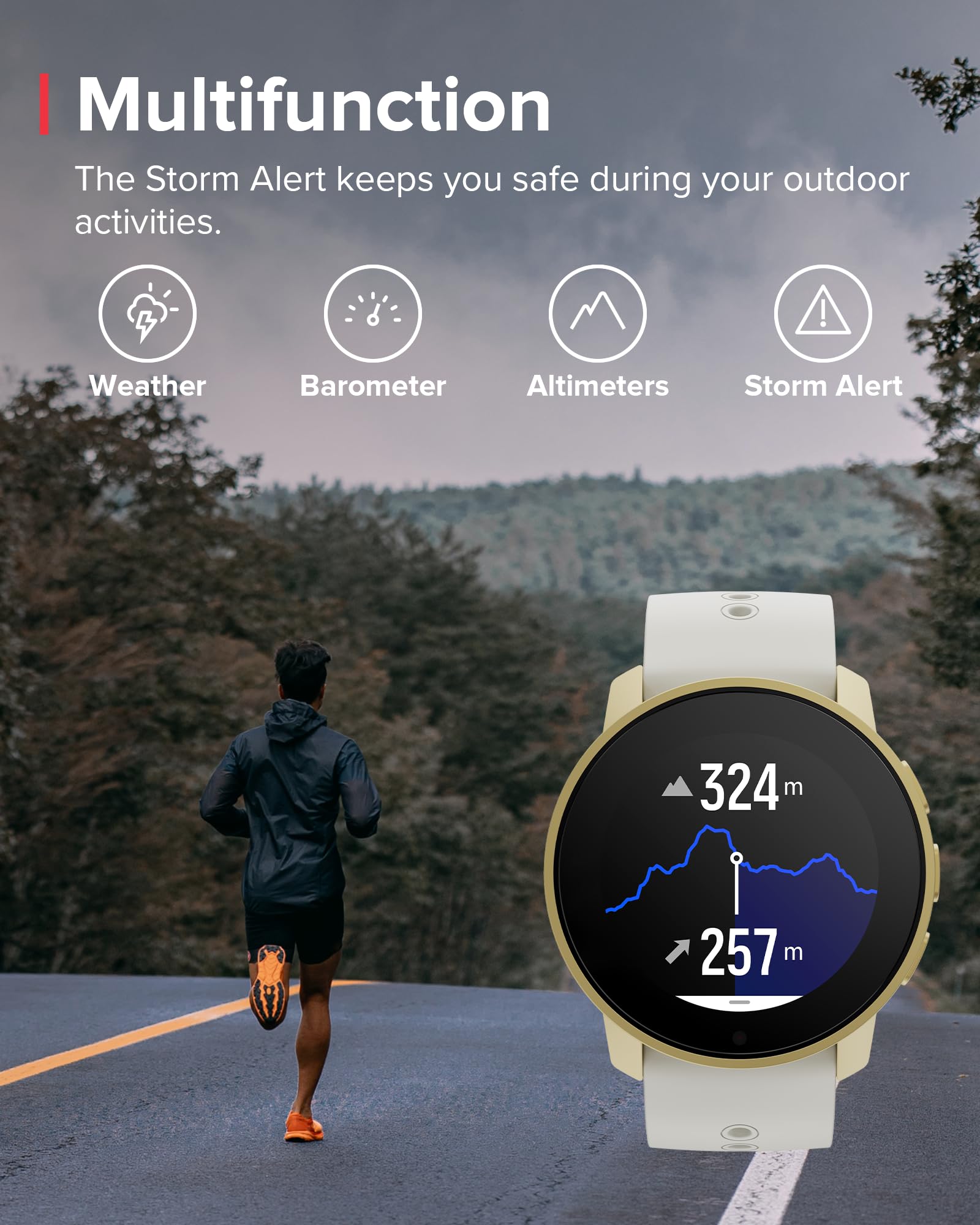 Suunto 9 Peak Reloj deportivo GPS con batería de larga duración y medición de frecuencia cardiaca en la muñeca