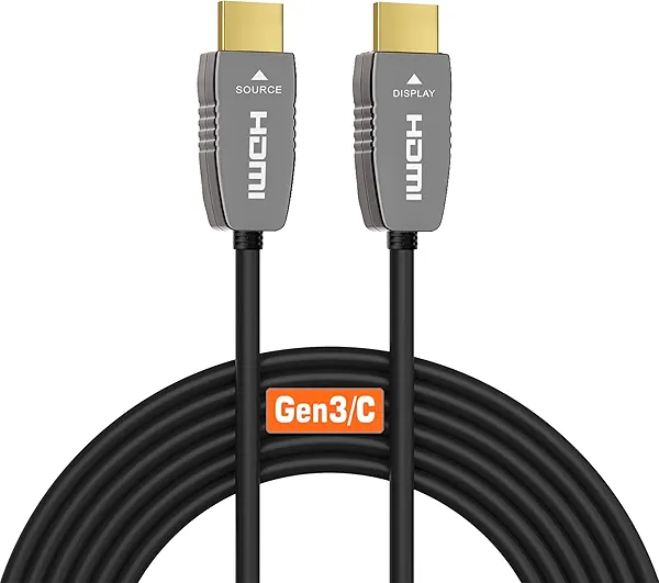 RUIPRO 8K HDMI Fiber Optic Cable CL2 Rated 50 Feet 48Gbps 8K60Hz 4K120Hz Dynamic HDR eARC HDCP2.2/2.3 for RTX4080/4090/3080/3090, Xbox S/X, PS5/4, AVR, Projector, LG/Samsung/Sony TV