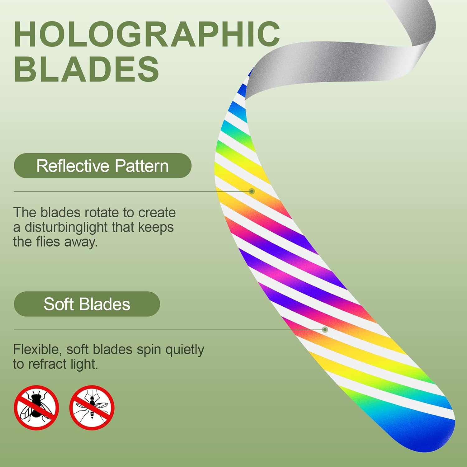 Grete Gotye 8 Pack Fly Fans for Tables, Indoor Outdoor Food Fan Keep Flies Away