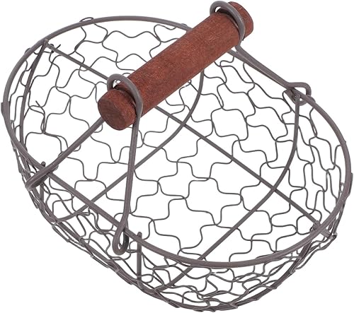 Miniatura 9 de Cesta de la compra, contenedor de aperitivos, cesta ovalada, cesta de metal negro, cuenco de frutas de metal, cestas de reunión rústica, soporte