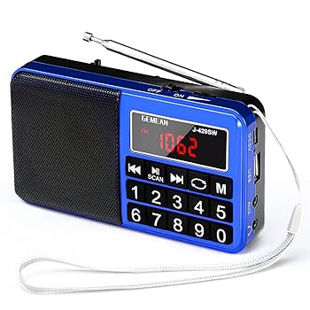 Amazon.co.jp: Gemean J-429SW ポータブル USB ラジオ 充電式