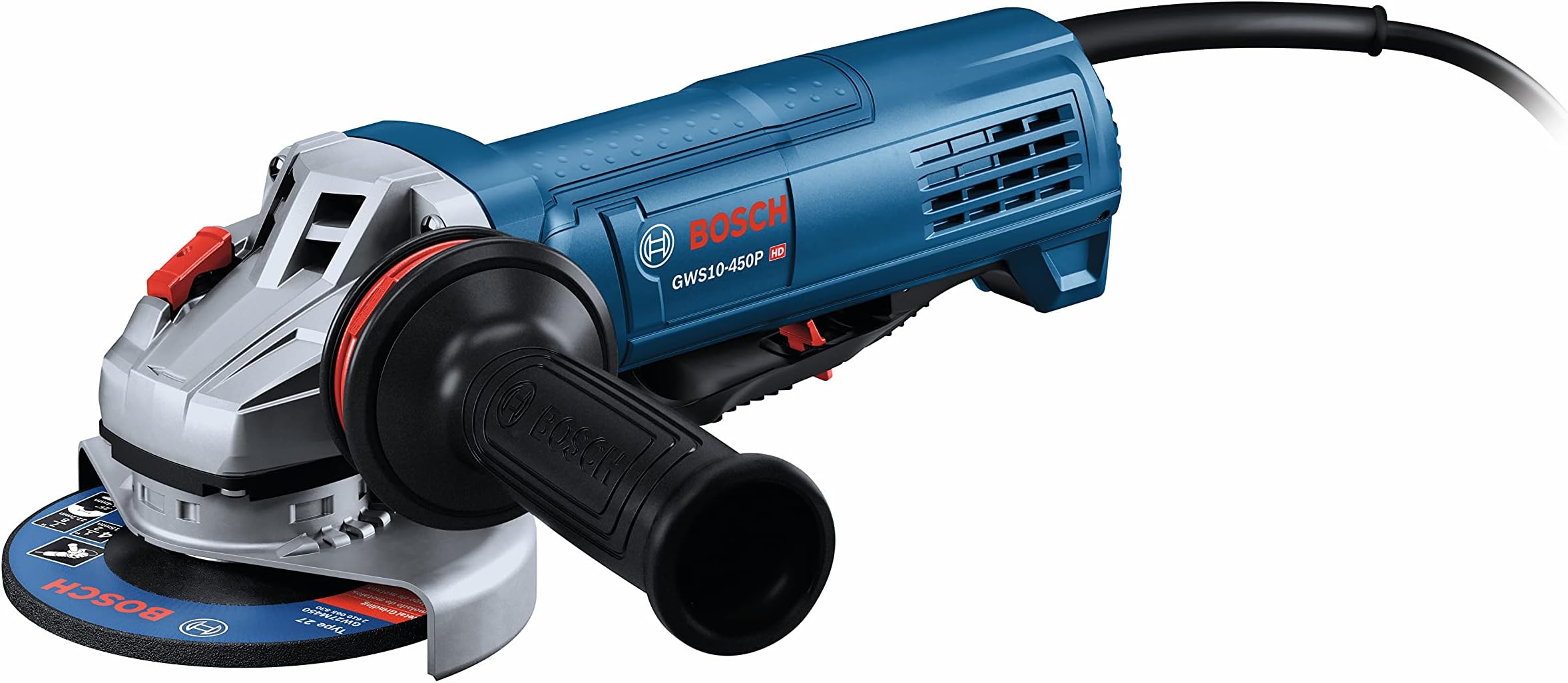 Bosch GWS10-450P 4-1/2 In. Ergonomic Angle Grinder with Paddle Switch