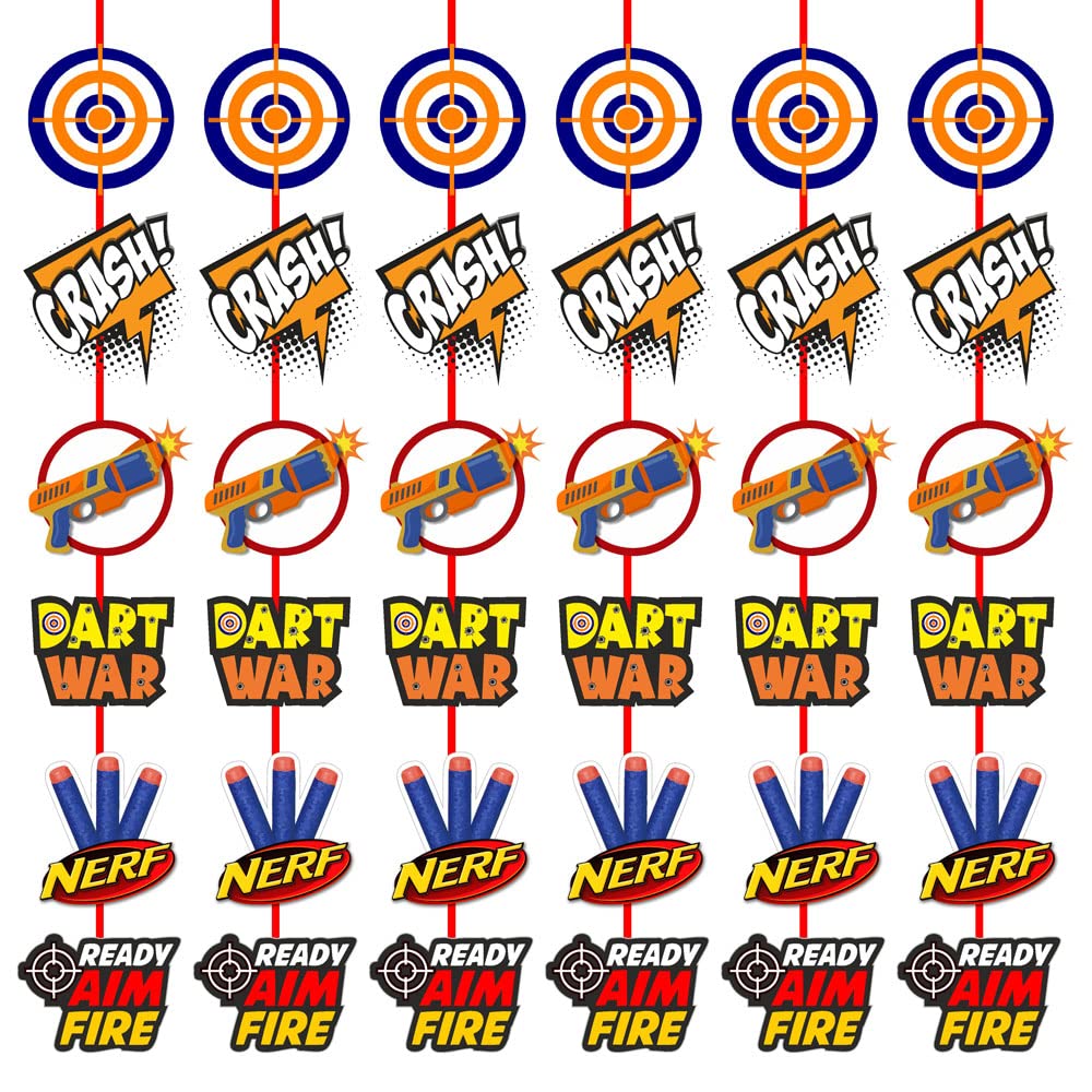 The Blu Party? Nerf Gun Theme Birthday Dangler/Hanging for Nerf Gun Birthday Decorations (B0BQJJ9VFP) Amazon Price History, Amazon Price Tracker