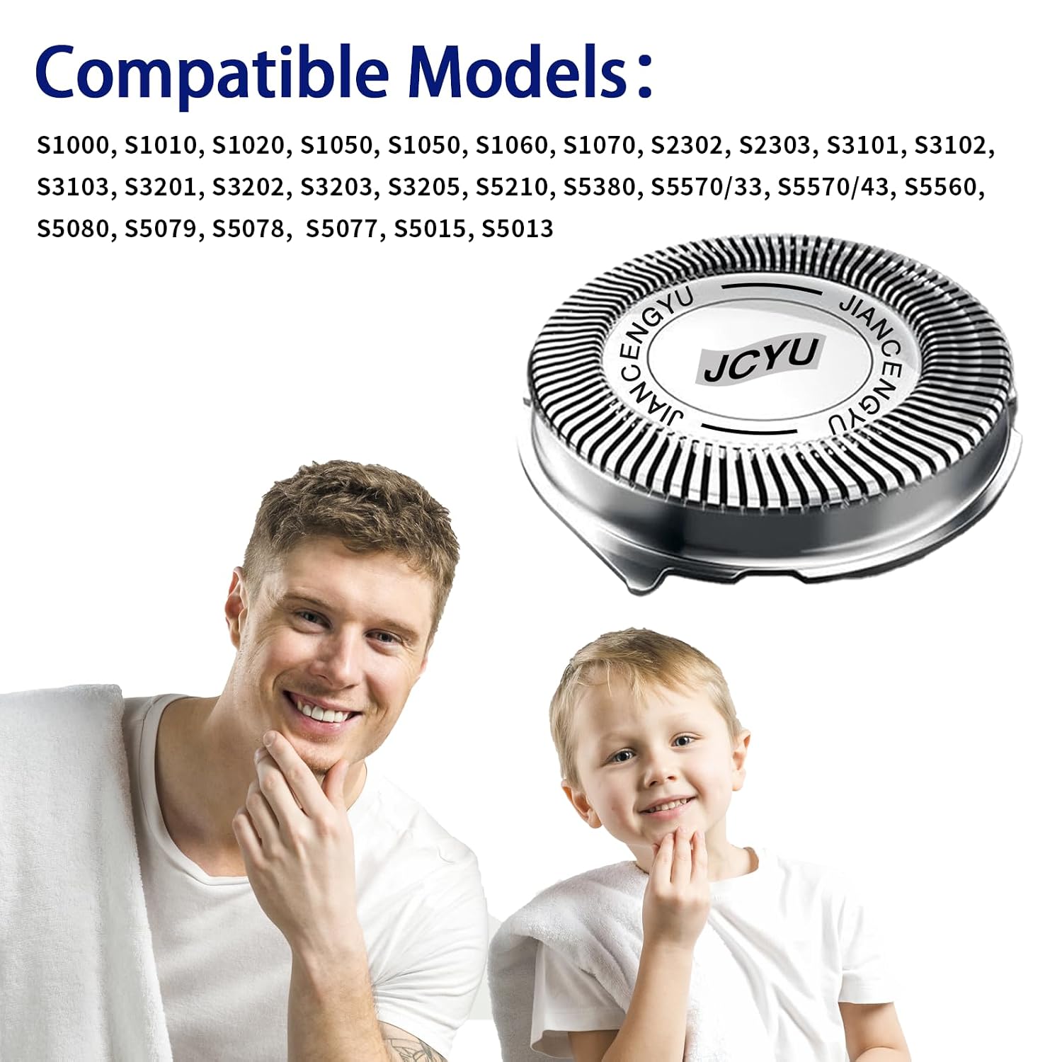 9 Pack SH30 Replacement Blades Compatible with Philips Norelco Series 3000 2000 1000, SH30 Replacement Heads for Philips Electric Shaver S1560 S2302 S3310