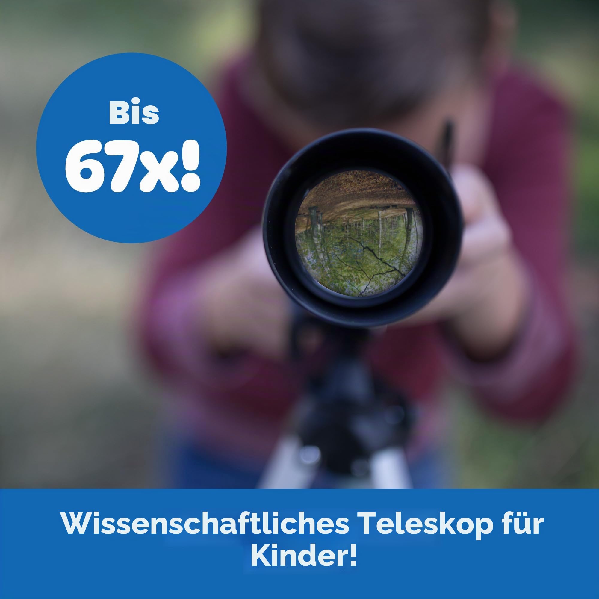Educational Insights GeoSafari Vega 360 Teleskop: 50-mm-Linse, 20x-80x Vergrößerung, Tischstativ, für Kinder ab 8 Jahren, unisex, Anfänger, Mehrsprachige Anleitung, Kinder, Wissenschafts-Enthusiasten