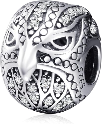 Miniatura 1 de Animal Pets Charm - Dije de plata de ley 925 con bonito conejo, búho nocturno, pájaro volador, unicornio mito, paloma pájaro de la paz, manta raya,