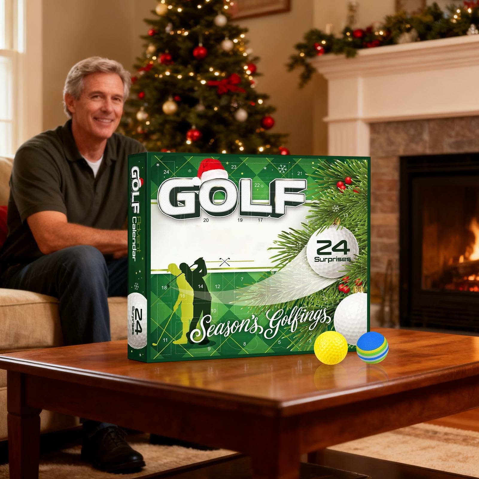 Golf Weihnachts Adventskalender 24 Sport Dekorationen