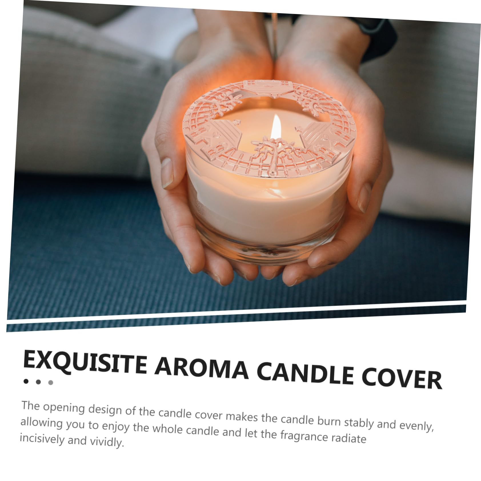 LALAFINA 2pièces Couvercle Rétro Pour Bougie Parfumée Vent Couvercle Décoratif Pour Aromathérapie Conçu Pour Bougies De Modèle