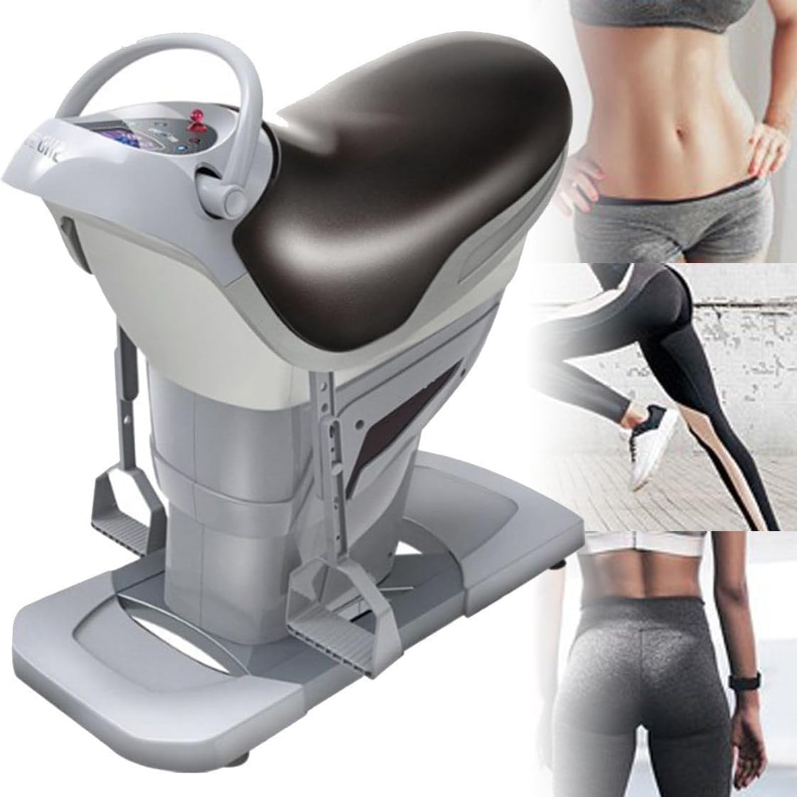Electric Horse Riding Machine with Bluetooth, 3D Simulation Indoor Exercise Equipment for Waist, Legs, Hips Fitness, 330lbs Capacity