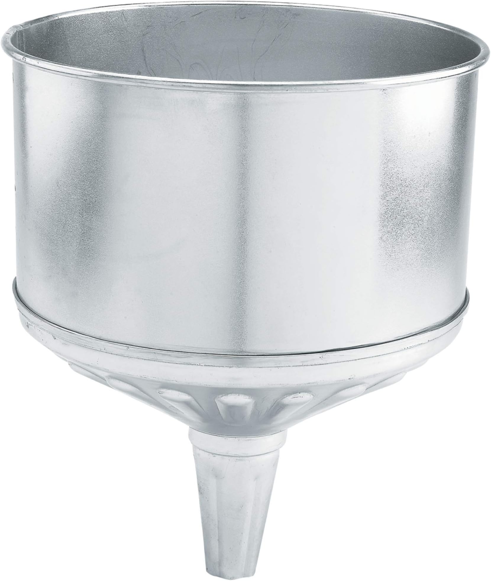 Funnel King 94474 9 Qt Fluted Galvanized Funnel W/Screen