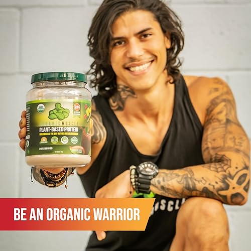 Miniatura 8 de Organic Muscle Superalimento en polvo vegano de verduras y rojos, orgánico y a base de plantas USDA jugo rojo y jugo verde en polvo para energía,