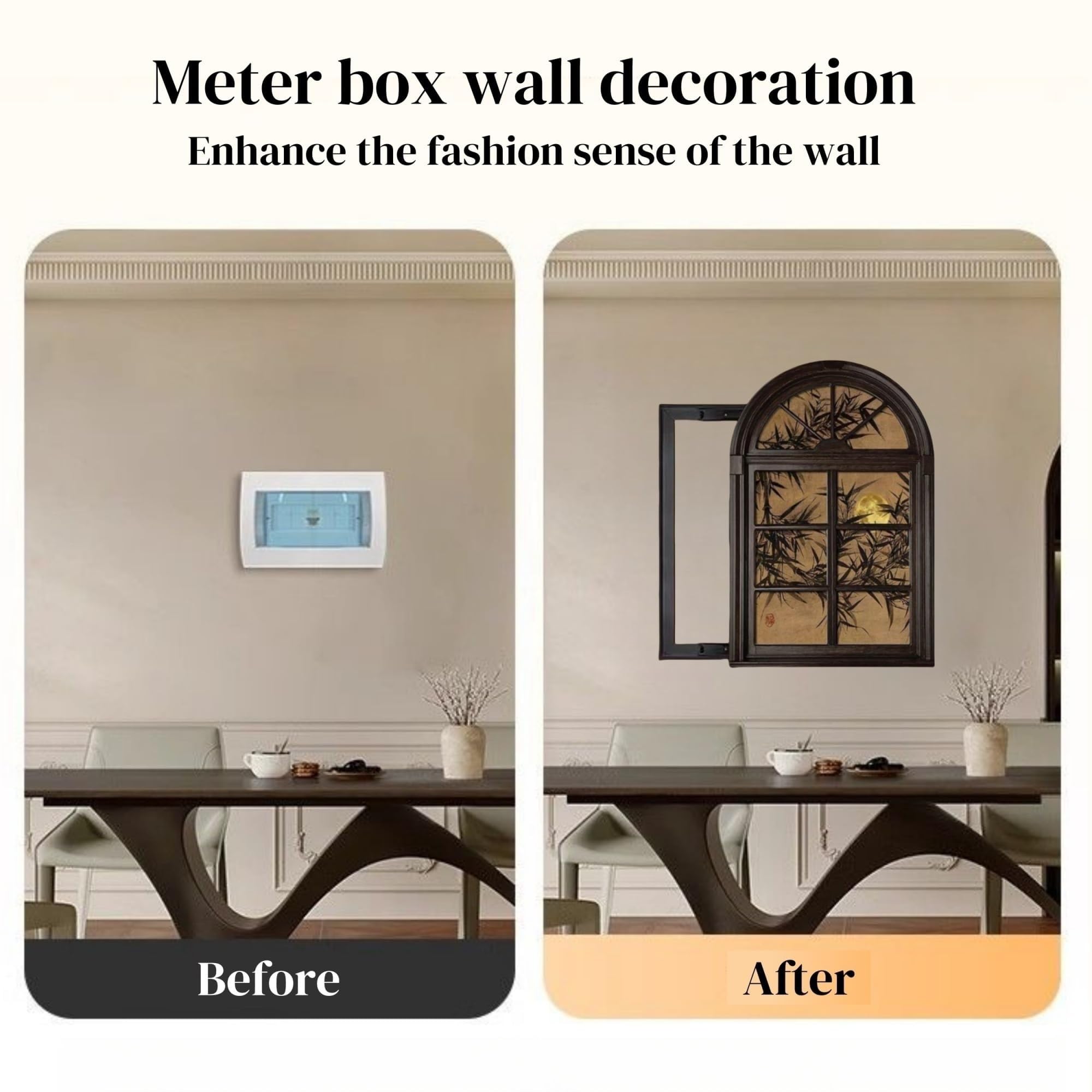 Cuadro Decorativo para Caja Eléctrica, Tapa Oculta Medidor de Luz