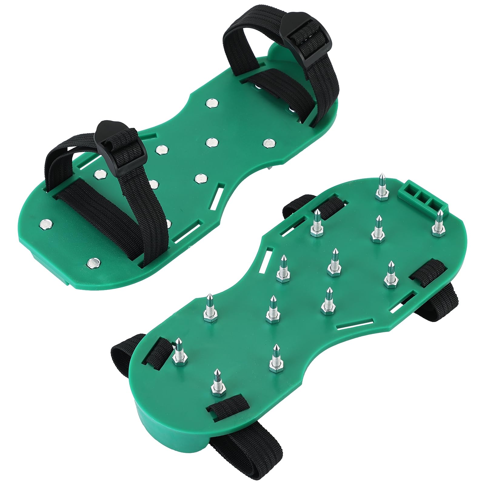 DASBET Epoxy Floor Spiked Shoes Gunite Spiked Shoes | 1 Pair Green Spiked Shoes with 1.1''/28mm Sharp Short Spikes for Epoxy Floor Coating, Self-Leveling Floor, Epoxy Garage Floors, Overlays-image-48