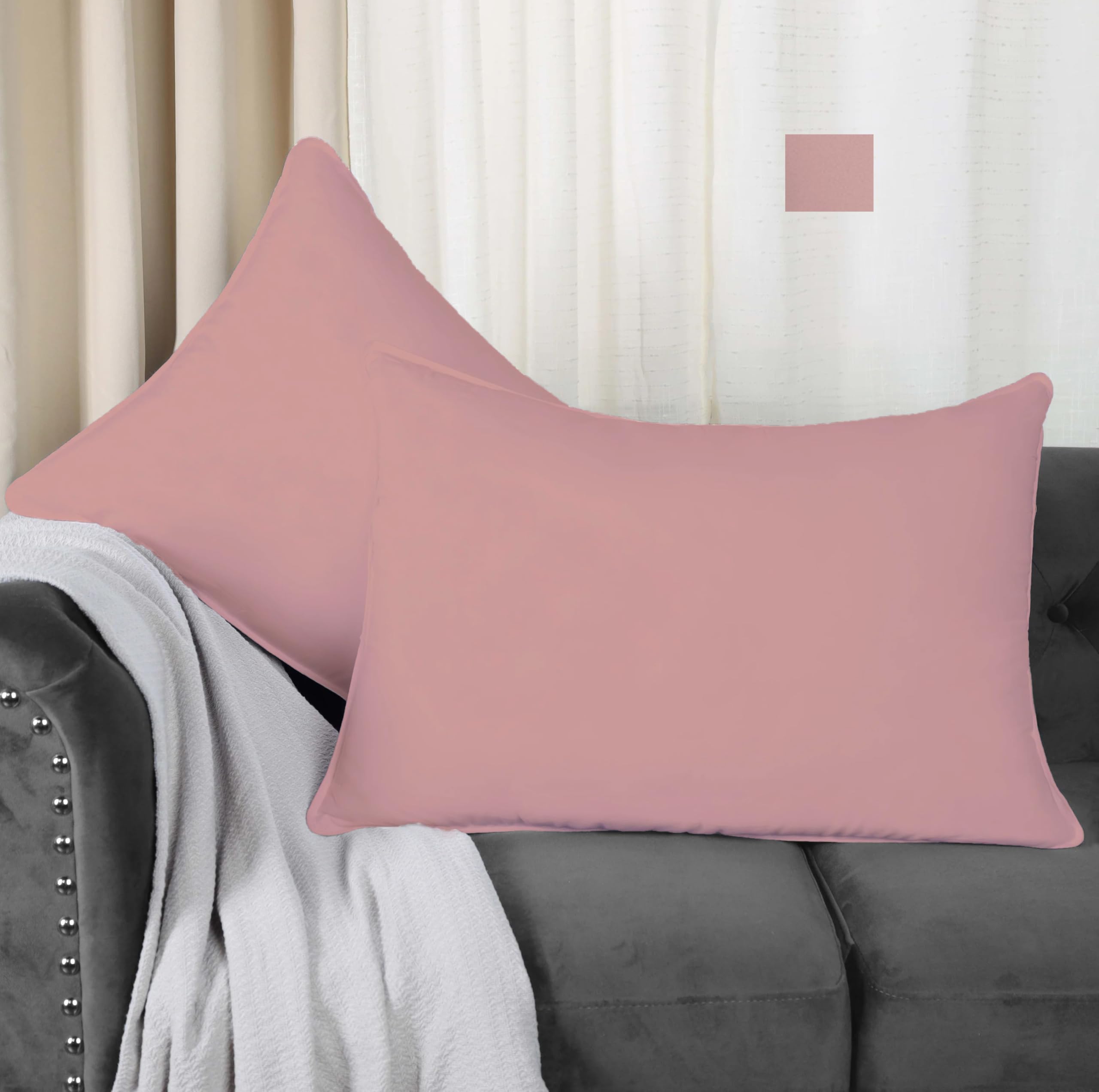 Trance Home Linen 100% Cotton 300TC Plain Pillow Covers | Set of 2 Pillow Cases |Standard Size (18 x 28 inch, Blush) (B0DDTJ1BH2) Amazon Price History, Amazon Price Tracker