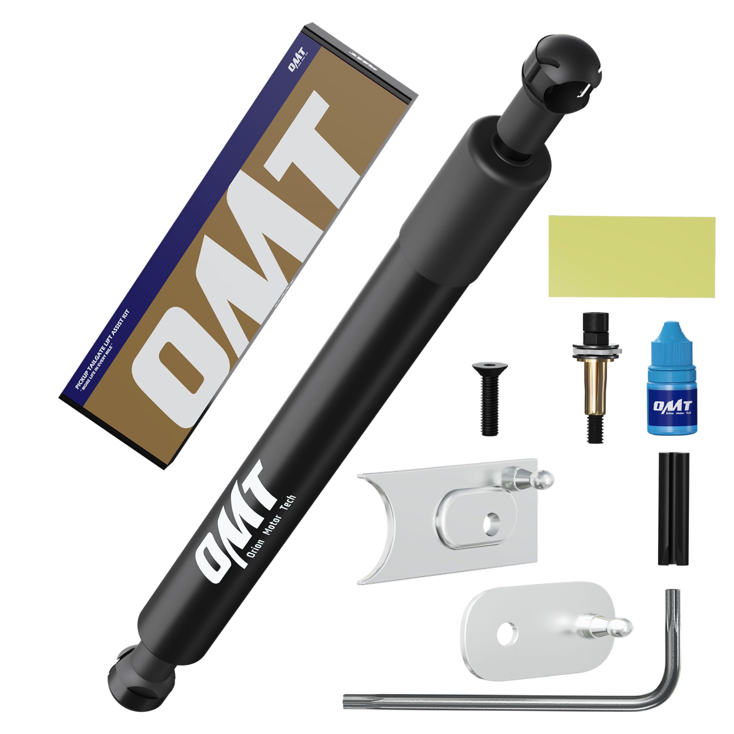 OMT Truck Tailgate Assist, Pickup Tailgate Lift Assist Kit, Truck Accessory Compatible with 2009 2010 2011 2012 2013 2014 2015 2016 2017 2018 2019 2020 2021 2022 Dodge Ram 1500 2500 3500