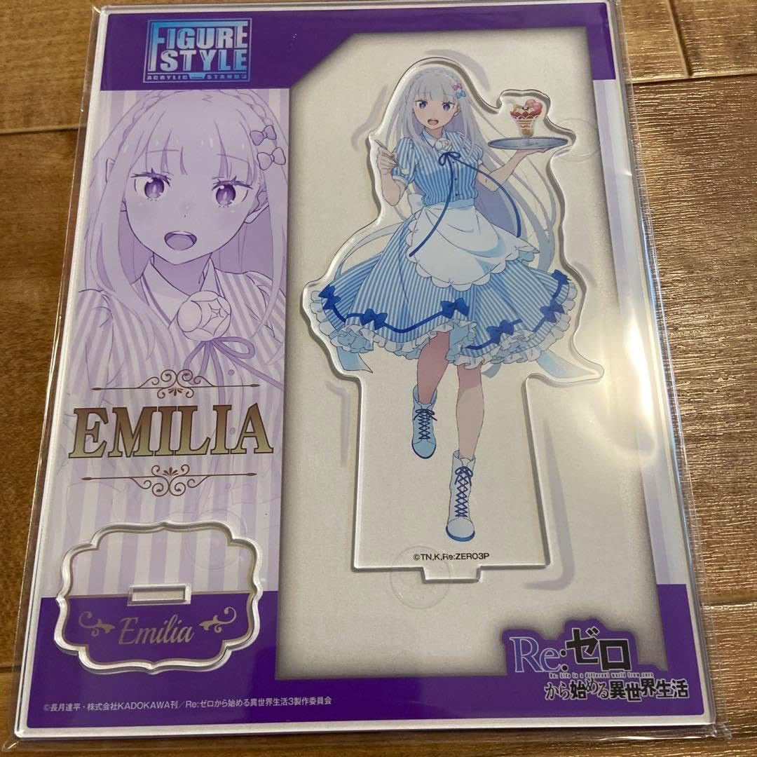 ローソン リゼロ フィギュアスタンドアクリルスタンド エミリア アクリルスタンド