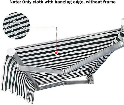 Miniatura 2 de Toldo retráctil, lona de repuesto resistente a los rayos ultravioleta, tela de poliéster resistente a los rayos UV, para ventana, puerta, patio,
