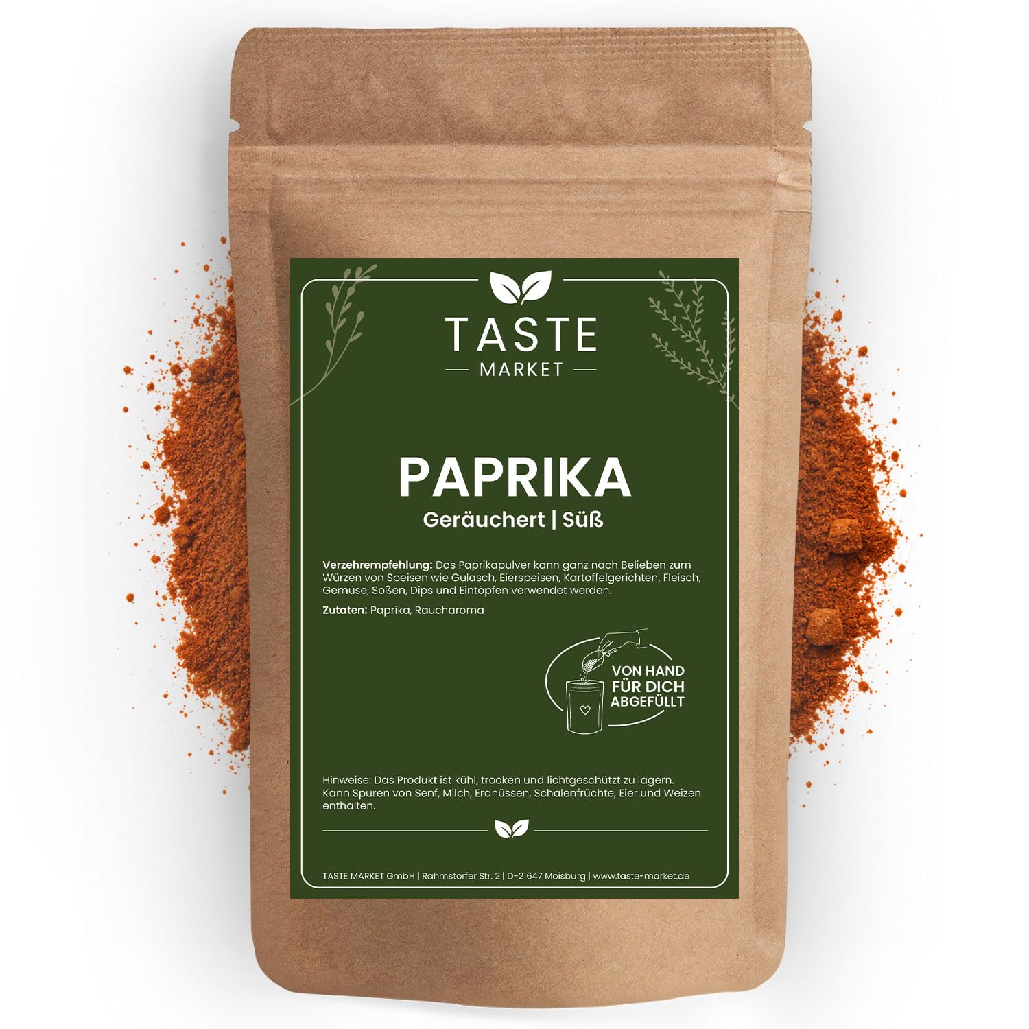 10 kg Paprika geräuchert | Paprikapulver smoked süß | Gewürz | geräuchert & gemahlen